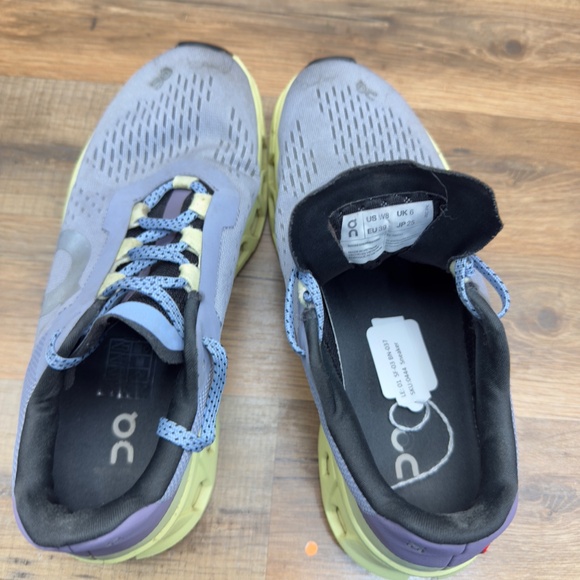 ON Brand Cloud Cloudmonster Nimbus Blue/Green Women's size 8 Running Shoes - Picture 8 of 9